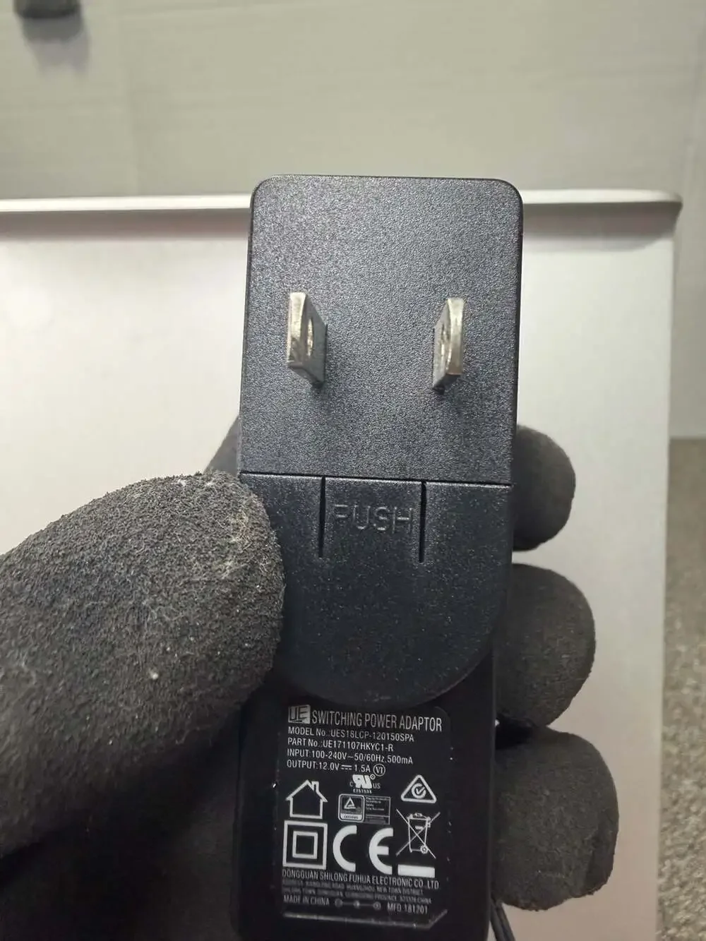 UE Switching Power Adaptor UES18LCP-120150SPA 12V 1.5A